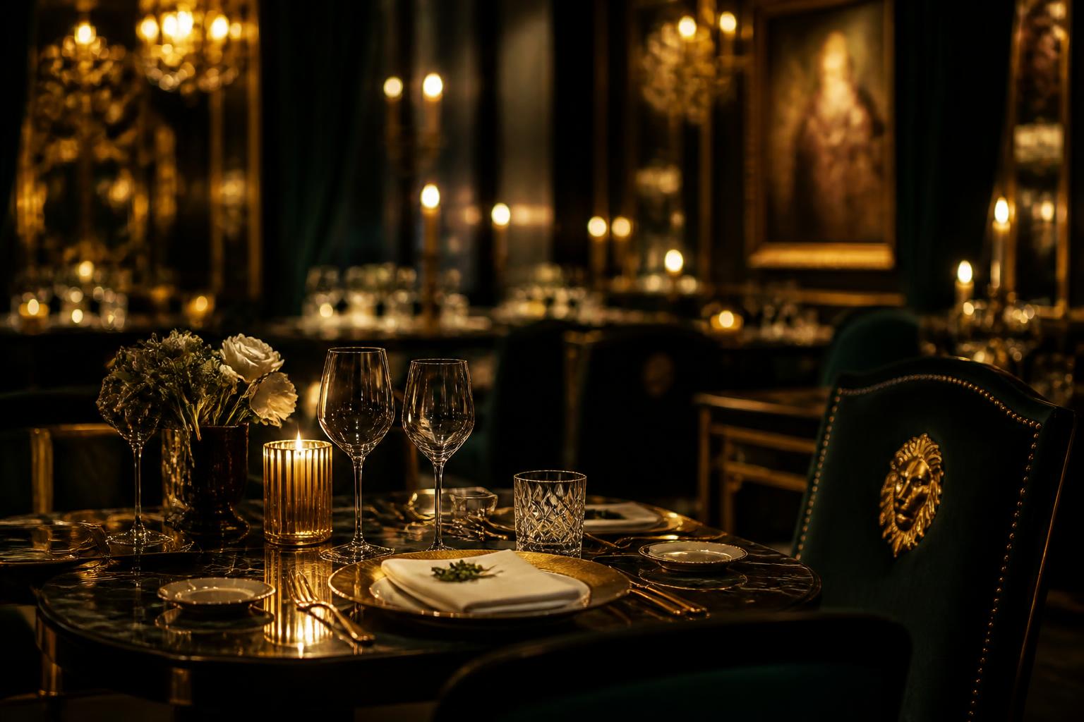 Candlelit interior at Kıa Southampton